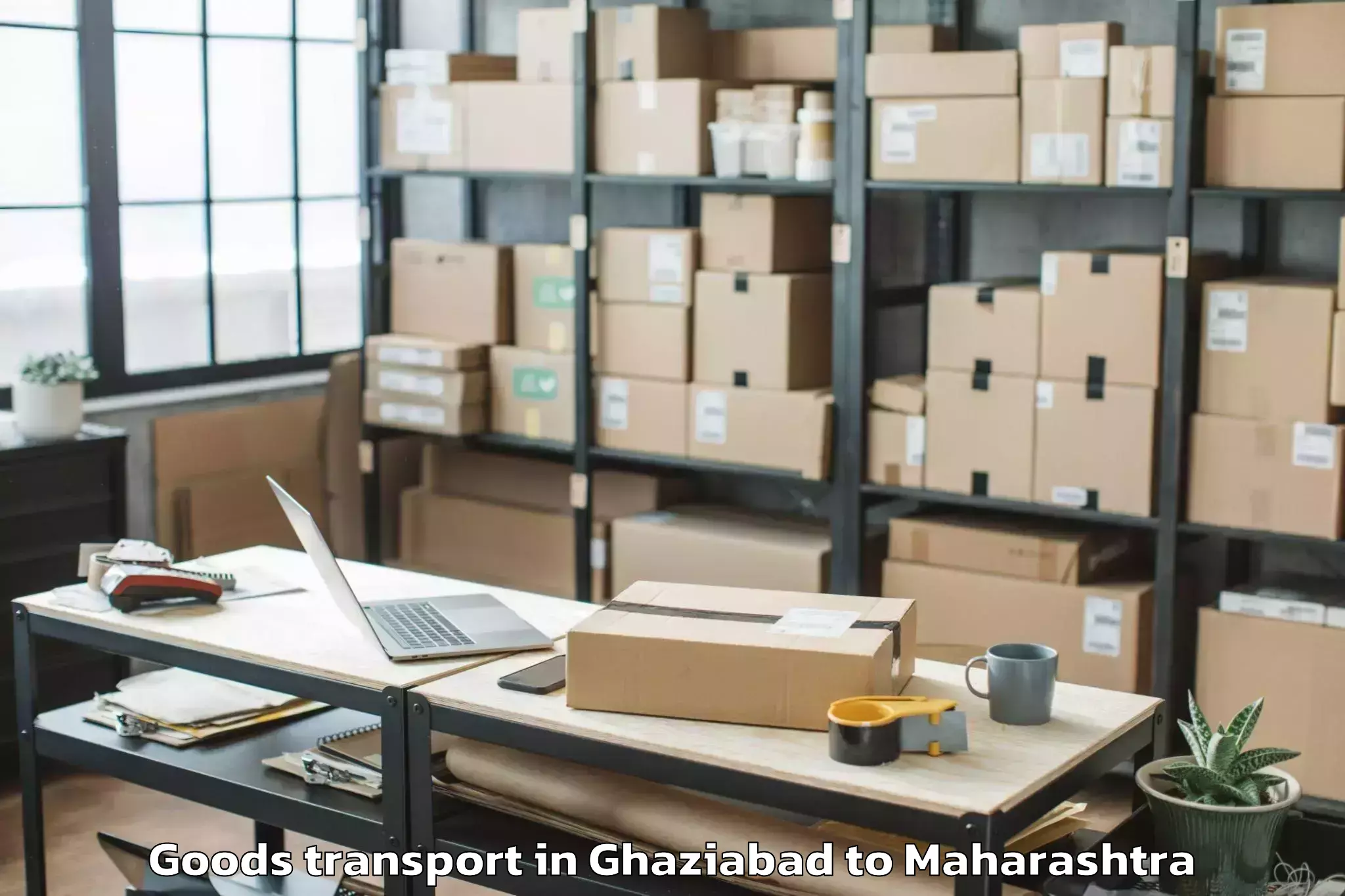 Top Ghaziabad to Mehkar Goods Transport Available